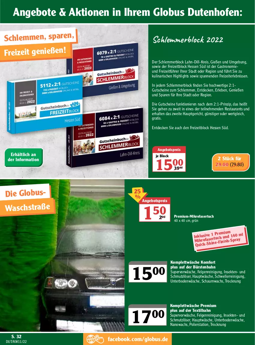 Aktueller Prospekt Globus - Prospekte - von 14.03 bis 19.03.2022 - strona 32 - produkty: angebot, angebote, angebotspreis, bürste, bürsten, decke, eis, elle, felgen, Finish, gutschein, gutscheine, LG, mikrofaser, Ofen, Reinigung, reis, sekt, Ti, tuc