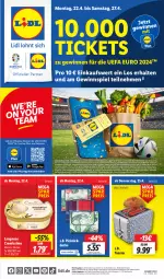 Gazetka promocyjna Lidl - Aktionsprospekt - Gazetka - ważna od 27.04 do 27.04.2024 - strona 1 - produkty: aktionspreis, angebot, angebote, Bad, bio, Brei, cremissimo, decke, eis, elle, gewinnspiel, gutschein, langnese, langnese cremissimo, obst, Obst und Gemüse, reis, sim, telefon, Ti, toast, toaster, Tüte, und gemüse, ZTE