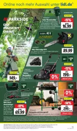 Gazetka promocyjna Lidl - Aktionsprospekt - Gazetka - ważna od 27.04 do 27.04.2024 - strona 59 - produkty: akku, angebot, angebote, bio, Brei, bürste, bürsten, eimer, eis, Elektro, elle, ente, erde, Garten, Germ, gsw, heckenschere, hochdruckreiniger, Holz, Holzspalter, Kette, korb, kraft, ladegerät, messer, ndk, Parkside, rasen, rasenmäher, rasentrimmer, reiniger, reis, rel, rum, säge, Schal, Schale, Schere, telefon, Ti, Tiere, Tiervertreiber, torte, uhr, weck, werkzeug