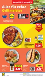 Gazetka promocyjna Lidl - Aktionsprospekt - Gazetka - ważna od 27.04 do 27.04.2024 - strona 8 - produkty: aktionspreis, angebot, coupon, eis, gewürz, grill, Kalbsmedaillons, lachs, medaillons, Meister, Nackensteak, nackensteaks, ndk, reis, Schal, Schale, schwein, schweine, schweinenacken, steak, steaks, Ti, wein, weine, ZTE