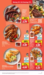 Gazetka promocyjna Lidl - Aktionsprospekt - Gazetka - ważna od 27.04 do 27.04.2024 - strona 9 - produkty: aktionspreis, angebot, bratwurst, eis, filet, Frische Hähnchen, gewürz, grill, grillplatte, lamm, latte, mais, medaillons, Meister, pute, reis, rezept, rezepte, rind, steak, steaks, Ti, wurst, ZTE