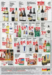 Gazetka promocyjna Trinkgut - Prospekte - Gazetka - ważna od 03.02 do 03.02.2024 - strona 6 - produkty: amarula, angebot, angebote, auer, Bad, batida, bockwurst, chips, choclait chips, choco crossies, crossies, eis, elle, ente, Kaiser, kleiner feigling, leine, mango, Mett, metten, ouzo, puschkin vodka, Ria, rioja, stuhl, Tanqueray, telefon, Ti, underberg, vodka, wurst