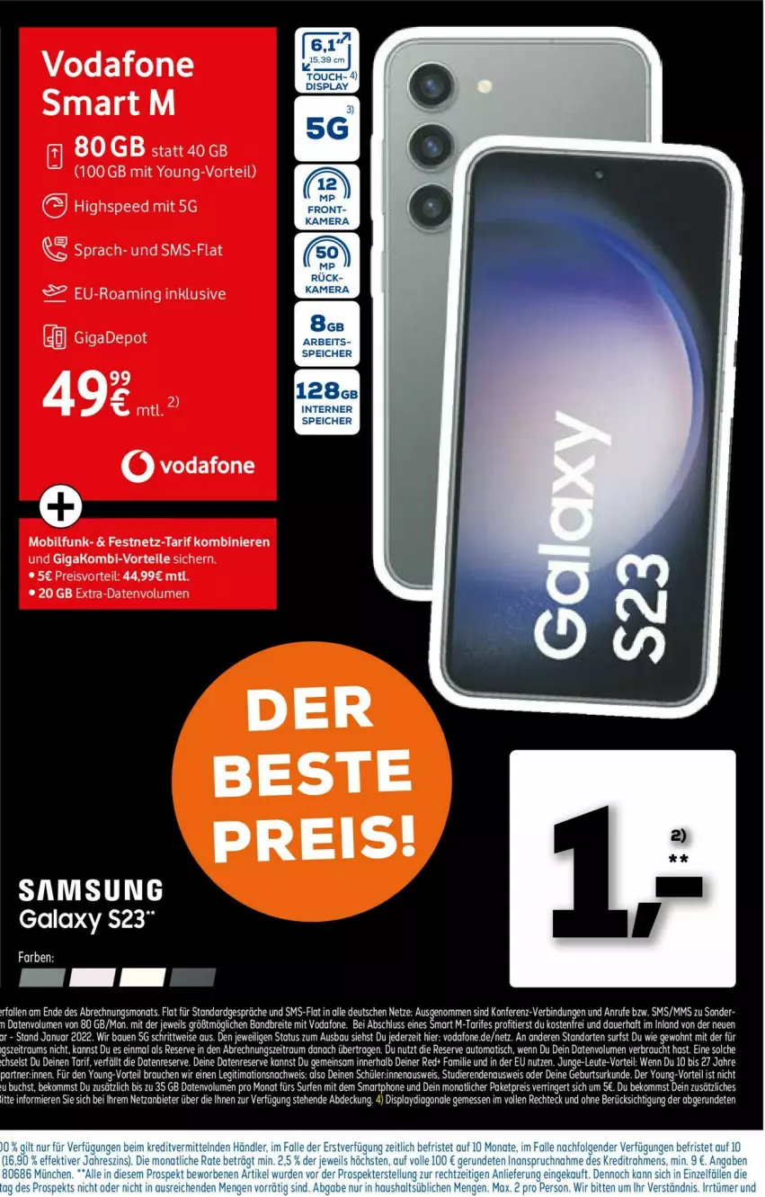 Aktueller Prospekt Euronics - Prospekte - von 08.03 bis 15.03.2023 - strona 14 - produkty: auer, Bad, Bau, Bauer, beko, Brei, buch, eier, eis, elle, LG, Rauch, reis, ring, Samsung, samsung galaxy, smartphone, spee, Surf, teller, Ti, usb, vodafone, Yo