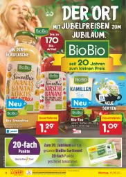 Gazetka promocyjna Netto Marken-Discount - Filial-Angebote - Gazetka - ważna od 20.08 do 20.08.2022 - strona 6 - produkty: auer, beko, bestpreis, bio, biobio, dauertiefpreis, eis, flasche, glasflasche, jubelpreis, ndk, reis, smoothie, tee, Ti, tiefpreis, versandkostenfrei