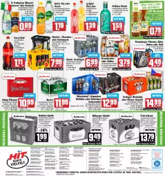 Gazetka promocyjna Hit - Prospekte - Gazetka - ważna od 15.04 do 15.04.2023 - strona 16 - produkty: angebot, angebote, auer, Bad, bier, bio, bitburger, braun, burger, coca-cola, cola, drucker, eimer, eis, eistee, elle, Engel, erdinger, fisch, flasche, flensburger, Früh Kölsch, gin, glasflasche, granini, granini die limo, kerze, könig pilsener, köstritzer, krombache, krombacher, limo, Lübecker, mönchshof, natur, natura, orangina, pils, pilsener, pilsner, pilsner urquell, Rauch, reis, rwe, schweppes, sinalco, Staatl. Fachingen, tee, Ti, uhr, veltins, volvic, wasser, weissbier, ZTE