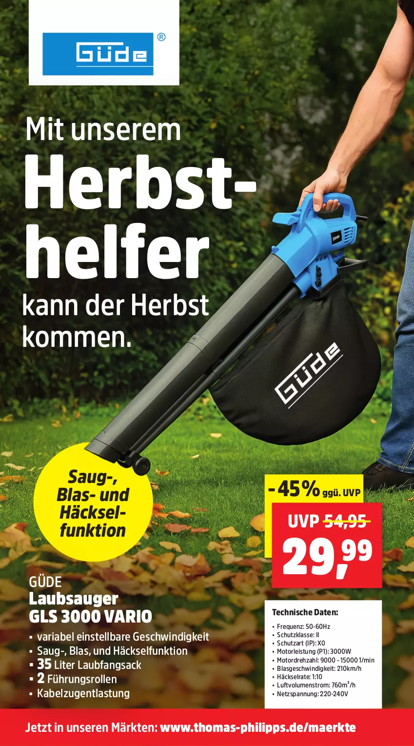 Aktueller Prospekt Thomas Philipps - von 13.10 bis 18.10.2025 - strona 3 - produkty: eis, Laubsauger, Ria, sac, Ti