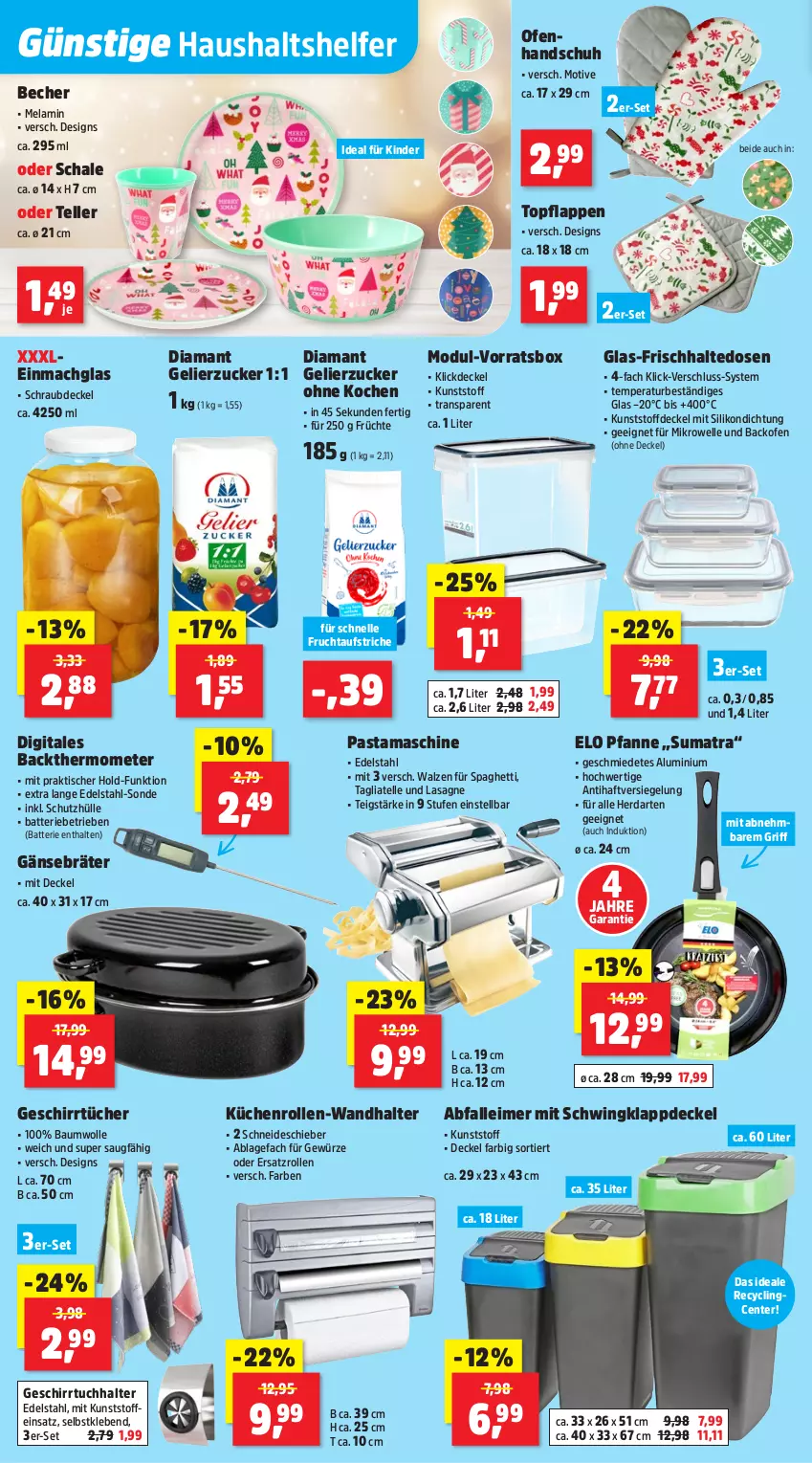 Aktueller Prospekt Thomas Philipps - von 13.10 bis 18.10.2025 - strona 8 - produkty: Abfalleimer, aufstrich, backofen, batterie, Bau, baumwolle, Becher, Clin, decke, Deckel, edelstahl, eimer, einmachglas, elle, ente, frischhaltedosen, frucht, fruchtaufstrich, früchte, gelierzucker, geschirr, geschirrtuch, geschirrtücher, gewürz, herdarten, Kinder, küche, Küchen, küchenrolle, küchenrollen, lasagne, leimer, mac, mikrowelle, Ofen, pasta, pfanne, Schal, Schale, schutzhülle, spaghetti, tagliatelle, teller, thermometer, Ti, tisch, topf, tuc, tücher, wolle, zucker