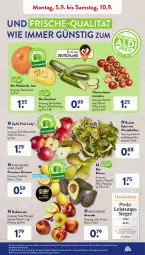 Gazetka promocyjna AldiSud - NÄCHSTE WOCHE - Gazetka - ważna od 10.09 do 10.09.2022 - strona 3 - produkty: aldi, alle artikel ohne dekoration, avocado, ball, bio, bio-zucchini, Birnen, dekoration, eis, Elan, lebensmittel, leine, LG, natur, Nektar, nektarinen, Pink Lady, Rauch, reis, rispentomaten, salat, Schal, Schale, Ti, tomate, tomaten, Yo, zitrone, zitronen, ZTE, zucchini