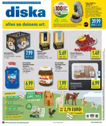 Gazetka promocyjna Diska - Prospekte - Gazetka - ważna od 01.10 do 01.10.2022 - strona 1 - produkty: aktionspreis, angebot, angebote, asti, auto, beere, beeren, beko, bier, brustfilet, dallmayr, deka, dell, eis, elle, ferrero, filet, hähnchenbrust, hähnchenbrustfilet, hasseröder, himbeer, himbeere, himbeeren, kaffee, Mode, nuss, nutella, Philips, prodomo, reis, Schal, Schale, Scheibenfrostschutz, Schleich, senseo, tasse, Ti, tisch