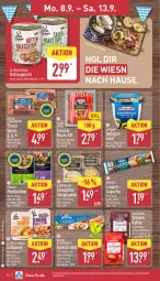 Gazetka promocyjna Aldi Nord - Von Montag - Gazetka - ważna od 13.09 do 13.09.2025 - strona 14 - produkty: apfel, Apfelstrudel, aus der tiefkühlung, bacon, baguette, Becher, blätterteig, bohne, bohnen, butter, eier, eierspätzle, eis, gin, homann, ilag, kaffee, kräuter, maultaschen, Maus, meggle, nudel, nudeln, salat, sim, Speck, Spezi, Strudel, Tasche, taschen, Ti, ZTE
