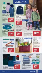 Gazetka promocyjna Aldi Nord - Von Montag - Gazetka - ważna od 13.09 do 13.09.2025 - strona 27 - produkty: bügel, Crofton, decke, dell, eis, elle, Faltkorb, gin, hose, Jacke, korb, lunchbox, mikrowelle, Mode, Overall, reifen, Ria, Softshell-Overall, spülmaschinen, Ti, Tiere, wasser, ZTE