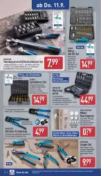 Gazetka promocyjna Aldi Nord - Von Montag - Gazetka - ważna od 13.09 do 13.09.2025 - strona 28 - produkty: abis, auto, Bohrer-Set, ferrex, gin, koffer, LG, möbel, Schal, schrauben, Schraubendreher, Seitenschneide, Teleskop, Ti, tisch, topper, türstopper, wasser, werkzeug, werkzeuge, Zangen, ZTE