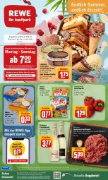 Gazetka promocyjna Rewe - REWE Ihr Kaufpark - Gazetka - ważna od 11.06 do 11.06.2022 - strona 1 - produkty: angebot, angebote, bourbon, bourbon vanille, braten, coupon, cremissimo, eis, elle, fleisch, freixenet, hackfleisch, Heu, joghur, joghurt, joghurt mit der ecke, langnese, langnese cremissimo, Müller, Nimm 2, paprika, reis, rind, rindfleisch, rum, schoko, schokolade, schokoladen, schwein, schweine, sim, storck, Ti, uhr, vanille, wein, weine