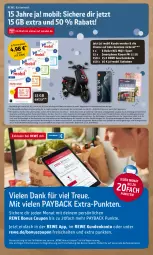 Gazetka promocyjna Rewe - REWE Ihr Kaufpark - Gazetka - ważna od 05.03 do 05.03.2022 - strona 18 - produkty: congstar, coupon, coupons, E-Roller, eis, erde, gewinnspiel, payback, reis, ring, Roller, sac, Schal, smartphone, Sport, Ti