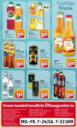 Gazetka promocyjna Rewe - REWE Ihr Kaufpark - Gazetka - ważna od 05.03 do 05.03.2022 - strona 21 - produkty: Berger, bio, bio limo, burger, eis, ente, fever-tree, frucht, ice tea, Kinder, lack, limo, lipton, lipton ice tea, pepsi, pfirsich, Rockstar, saft, Ti, tonic, tonic water, uhr, valensina, vio bio limo, volvic