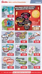 Gazetka promocyjna Famila - Prospekte - Gazetka - ważna od 26.02 do 26.02.2022 - strona 12 - produkty: actimel, activia, arla, Becher, bio, butter, buttermilch, danone, danone activia, danone fruchtzwerge, discount, Dr. Oetker, ehrmann, eier, eis, flasche, frucht, fruchtzwerge, Garten, joghur, joghurt, kartoffel, kartoffelsalat, Kinder, kinder pingui, kokos, kokosmilch, kühlregal, marmorette, milch, Milchschnitte, monte, Müller, obst, obstgarten, Paula, paula pudding, pingui, Popp, pudding, regal, reine buttermilch, reis, salat, Ti, veggie, zott, Zott Monte