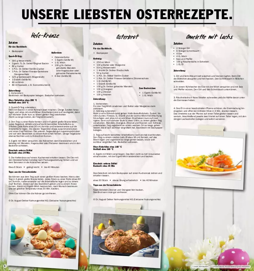 Aktueller Prospekt Aez - Prospekte - von 11.04 bis 16.04.2022 - strona 6 - produkty: backofen, Becher, blume, blumen, blumenöl, brot, butter, Dr. Oetker, eier, eis, elle, erde, finesse, gin, Hefe, Kranz, küche, kuchen, lachs, latte, mandel, mandeln, margarine, mehl, milch, Mixer, Ofen, orange, orangen, papier, pfanne, pfeffer, pistazien, quark, Räucherlachs, reifen, reis, rezept, rezepte, Röcke, Rührschüssel, salz, Schal, Schale, schnittlauch, schüssel, sonnenblume, sonnenblumen, sonnenblumenöl, speisequark, teller, Ti, weizenmehl, würfel, zitrone, zitronen, zucker