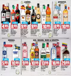 Gazetka promocyjna Aez - Prospekte - Gazetka - ważna od 16.04 do 16.04.2022 - strona 18 - produkty: Absolut Vodka, amarula, aperitif, aperol, Artischocken, baileys, bombay sapphire, coconut, dry gin, eier, eierlikör, eis, elle, erde, flasche, frangelico, gin, Gorbatschow, gordon, grappa, haselnuss, Havana Club, irish cream, kräuter, kräuterlikör, likör, lillet, liqueur, Malibu, Molinari, nuss, osborne, ouzo, ouzo 12, pircher, reis, rel, rum, sambuca, sapphire, teller, Ti, tisch, tuc, verpoorten, vodka, wodka