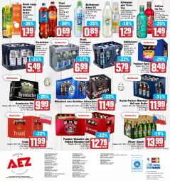 Gazetka promocyjna Aez - Prospekte - Gazetka - ważna od 16.04 do 16.04.2022 - strona 20 - produkty: adelholzener, AEZ, Beckers Bester, bier, buch, bügel, bügelflasche, drucker, eis, elle, Engel, ente, fisch, flasche, Germ, gerolsteine, gerolsteiner, gin, glasflasche, gsw, Happy Day, Holz, kerze, köstritzer, krombache, krombacher, krombacher pils, limo, limonade, limonaden, mönchshof, oder radler, Paula, paulaner, pepsi, perla, pils, pilsner, pilsner urquell, radler, Rauch, reis, ring, rum, schweppes, Spezi, Staatl. Fachingen, steiner, tee, teller, Ti, tyskie, uhr, weissbier