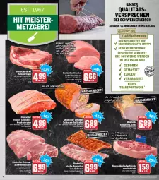 Gazetka promocyjna Hit - Prospekte - Gazetka - ważna od 29.01 do 29.01.2022 - strona 4 - produkty: bacon, braten, burger, eis, elle, erde, fleisch, Germ, gewürz, kasseler, Kette, kotelett, krustenbraten, lachs, lamm, lammkotelett, Meister, milch, mit gemüse, natur, pfanne, pfannen, reis, rollbraten, rum, saft, schinken, schwein, schweine, schweinefleisch, schweinenacken, schweinerücken, spareribs, Sport, steak, steaks, teller, Ti, wein, weine