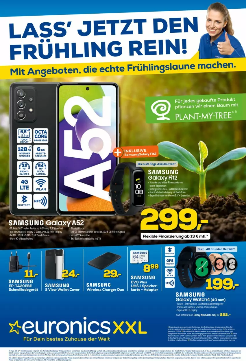 Aktueller Prospekt Euronics - Prospekte - von 16.03 bis 23.03.2022 - strona 1 - produkty: adapter, akku, ladegerät, rel, Samsung, samsung galaxy, samsung galaxy watch, schnellladegerät, tee