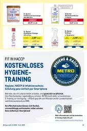 Gazetka promocyjna Metro - Monats-Mix - Gazetka - ważna od 31.12 do 31.12.2025 - strona 19 - produkty: ACC, angebot, Becher, bifi, bratwurst, Croissant, Desinfektion, Donut, donuts, Dr.Becher, eis, Fettlöser, flasche, gin, kaffee, kaffeemaschine, lebensmittel, maschinenreiniger, Metro, Rauch, reiniger, reis, rum, salami, smartphone, snack, sprühflasche, Ti, tiefpreis, wurst