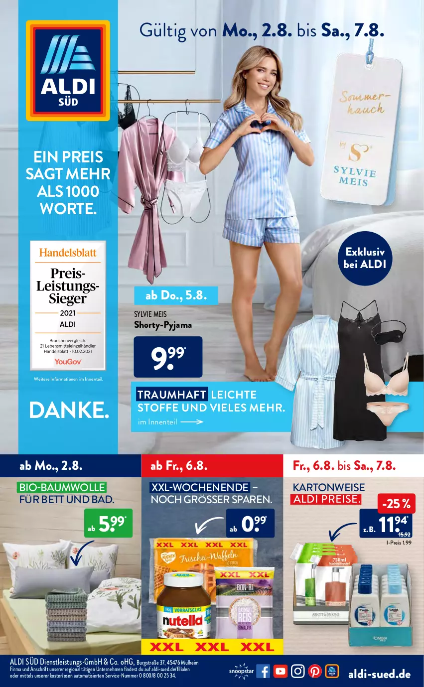 Aktueller Prospekt AldiSud - ALDI Aktuell - von 02.08 bis 07.08.2021 - strona 1