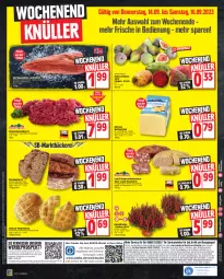 Gazetka promocyjna Edeka - Angebote der Woche - Gazetka - ważna od 16.09 do 16.09.2023 - strona 16 - produkty: angebot, angebote, auer, Bau, Bauer, braten, brot, butter, butterkäse, deka, eis, elle, Feigen, filet, Fladenbrot, fleisch, gewürz, grill, hackfleisch, ideal zum braten, Käse, lachs, lachsfilet, leberwurst, LG, Liege, mac, milram, mit röstzwiebeln, natur, papier, pflanze, reis, rind, rinder, rinderhackfleisch, röstzwiebeln, Rotwurst, rwe, schnittkäse, Spezi, telefon, Ti, topf, uhr, Weizenbrot, weizenmischbrot, wurst, ZTE, zwiebel, zwiebeln