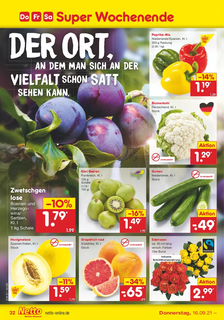 Aktueller Prospekt Netto Marken-Discount - Filial Angebote - von 13.09 bis 18.09.2021 - strona 32