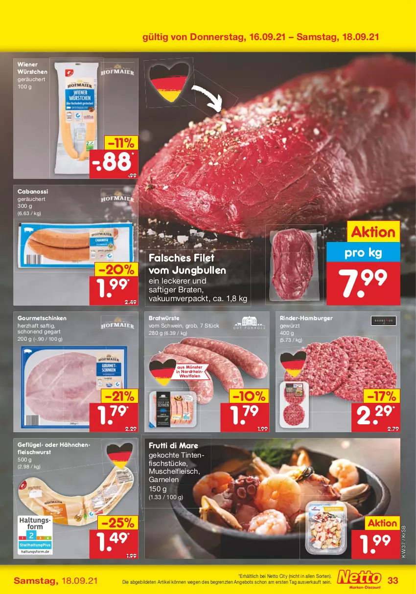 Aktueller Prospekt Netto Marken-Discount - Filial Angebote - von 13.09 bis 18.09.2021 - strona 33