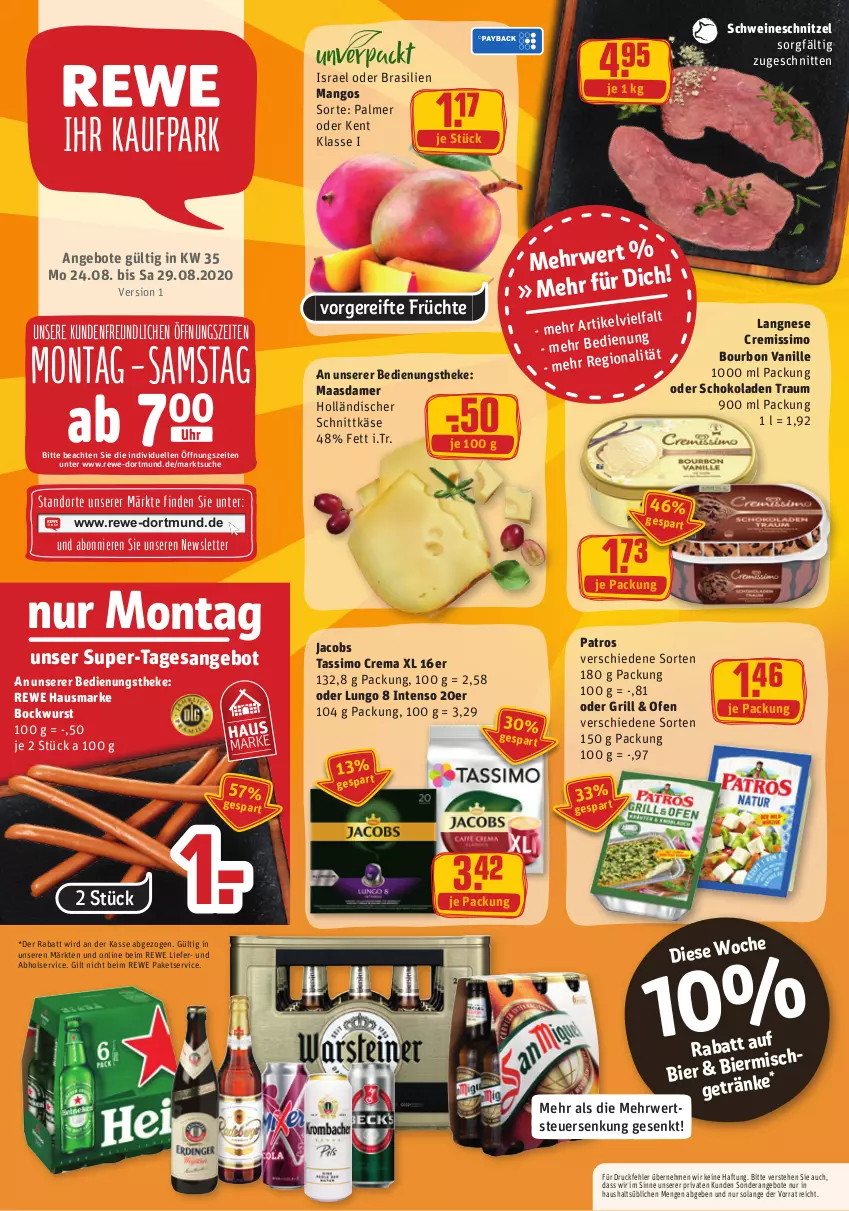 Aktueller Prospekt Rewe - REWE Ihr Kaufpark - von 24.08 bis 29.08.2020 - strona 1