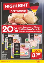 Gazetka promocyjna Netto Marken-Discount - Filial-Angebote - Gazetka - ważna od 29.01 do 29.01.2022 - strona 3 - produkty: angebot, brustfilet, eis, filet, fleisch, Frische Hähnchen, hähnchenbrust, hähnchenbrustfilet, Hähnchenfleisch, regal, reis, Ti, ZTE