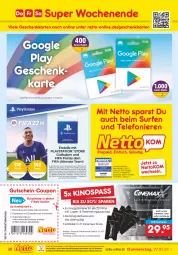 Gazetka promocyjna Netto Marken-Discount - Filial-Angebote - Gazetka - ważna od 29.01 do 29.01.2022 - strona 36 - produkty: cin, coupon, eis, ente, google play, gutschein, gutscheine, ndk, reis, Ti, versandkostenfrei