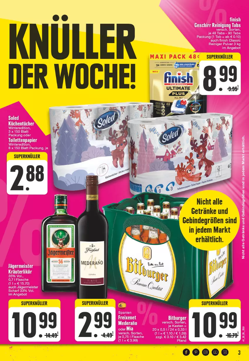 Aktueller Prospekt Edeka - Angebote der Woche - von 02.10 bis 07.10.2023 - strona 3 - produkty: getränk, getränke, Ti