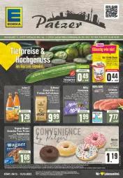 Gazetka promocyjna Edeka - Angebote der Woche - Gazetka - ważna od 07.10 do 07.10.2023 - strona 1 - produkty: angebot, angebotspreis, ball, Bebe, braten, brot, dallmayr, deutschlandcard, Donut, donuts, eis, erde, flammkuchen, flasche, gin, gurke, gurken, Hohes C, kuchen, lamm, lebensmittel, LG, milka, Ofen, original wagner, pizza, reis, salat, Salatgurke, salatgurken, schinken, steinofen, steinofen pizza, Ti, wagner, ZTE