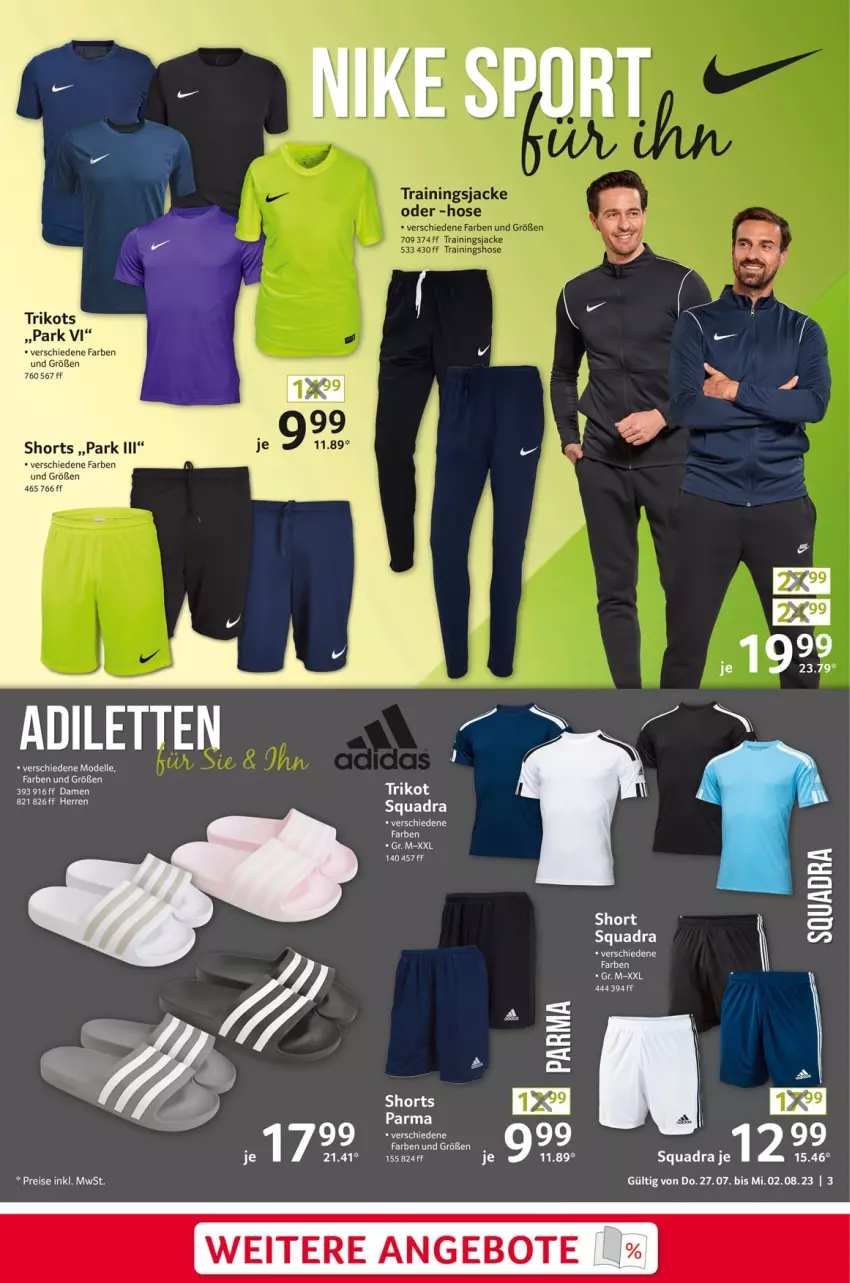 Aktueller Prospekt Selgros - Nonfood - von 27.07 bis 02.08.2023 - strona 3 - produkty: angebot, angebote, bett, dell, eis, elle, Jacke, Mode, quad, reis, shorts, Ti, Trikot