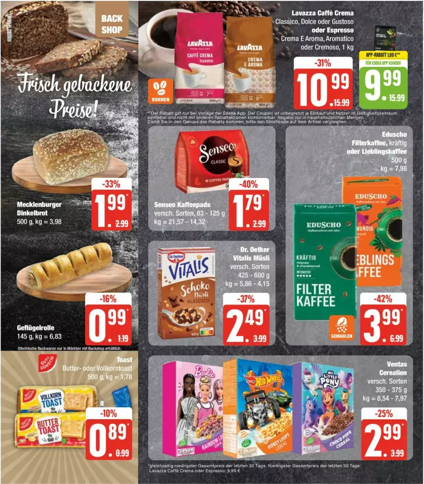 Aktueller Prospekt Edeka - Prospekte - von 19.02 bis 24.02.2024 - strona 16 - produkty: caffe, classico, eis, erde, espresso, Geflügel, lavazza, oder espresso, reis, tee, Ti, ZTE