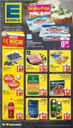 Gazetka promocyjna Edeka - Prospekte - Gazetka - ważna od 24.02 do 24.02.2024 - strona 1 - produkty: aufstrich, braten, brot, brotaufstrich, Buko, coca-cola, cola, eis, elle, fleisch, gutfleisch, lebensmittel, LG, limo, limonade, Popp, schnitzel, Schnitzelbraten, tee, Ti, wagner