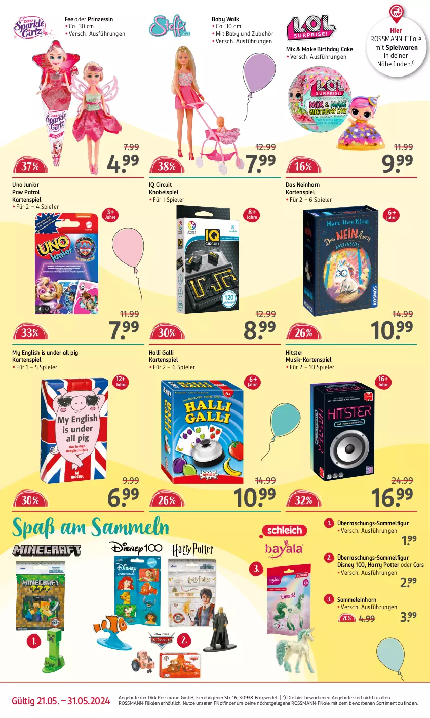 Aktueller Prospekt Rossmann - Prospekte - von 21.05 bis 31.05.2024 - strona 3 - produkty: angebot, angebote, Cars, disney, Kartenspiel, Paw Patrol, Spiele, spielwaren, Ti, wedel