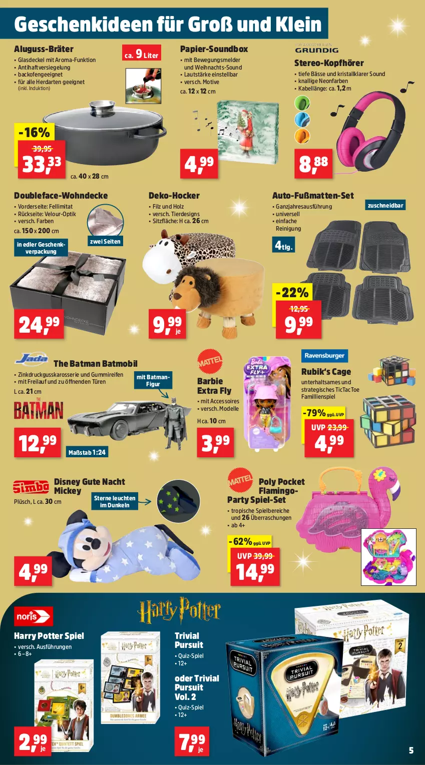 Aktueller Prospekt Thomas Philipps - von 28.10 bis 02.11.2024 - strona 5 - produkty: ACC, accessoires, auto, backofen, Barbie, decke, Deckel, dell, disney, elle, erde, Fußmatte, Glasdeckel, herdarten, hocker, Holz, kopfhörer, Leuchte, leuchten, LG, Mode, Ofen, papier, Plüsch, reifen, Reinigung, resa, Ti