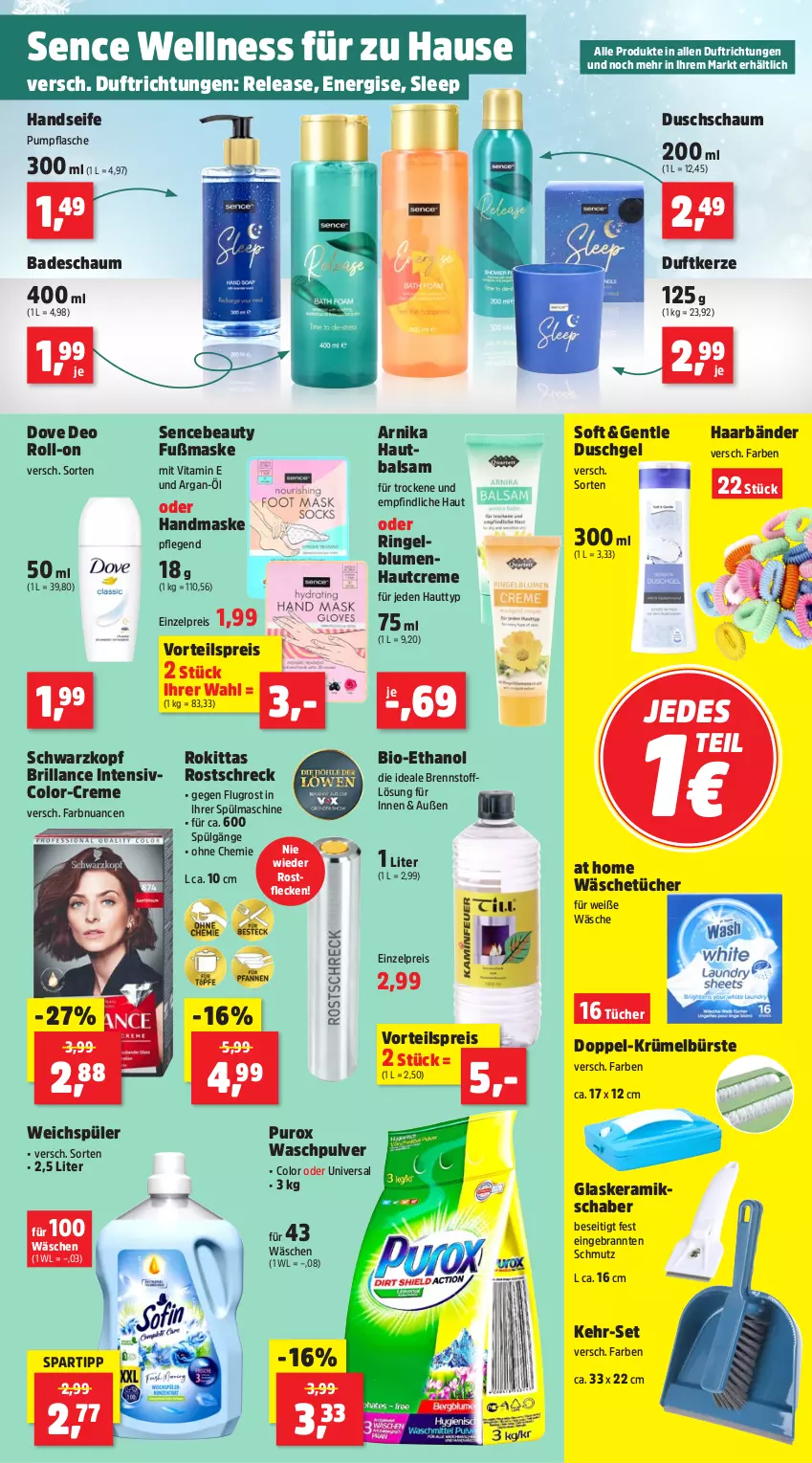 Aktueller Prospekt Thomas Philipps - von 28.10 bis 02.11.2024 - strona 9 - produkty: Bad, balsam, bio, blume, blumen, brillance, bürste, creme, deo, deo roll-on, dove, Duftkerze, duschgel, eis, flasche, glaskeramik, Handseife, HP, kerze, LG, Maske, Nuance, reis, rel, ring, roll-on, rostschreck, schwarzkop, schwarzkopf, Seife, spartipp, Ti, tücher, vita, vorteilspreis, Waschpulver, weichspüler