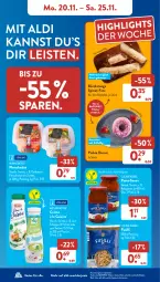 Gazetka promocyjna AldiSud - NÄCHSTE WOCHE - Gazetka - ważna od 25.11 do 25.11.2023 - strona 10 - produkty: aldi, backofen, backwaren, bolognese, cin, Donut, eis, feta, flasche, fleisch, fleischsalat, fusilli, geback, gurke, gurken, LG, Ofen, pasta, pasta-sauce, reis, salat, sauce, spinat