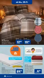 Gazetka promocyjna AldiSud - NÄCHSTE WOCHE - Gazetka - ważna od 25.11 do 25.11.2023 - strona 16 - produkty: aldi, Bau, baumwolle, bett, Betttuch, bettwäsche, kissen, komfortschaummatratze, latte, LG, Liege, matratze, Schaummatratze, spannbetttuch, Ti, tuc, wolle