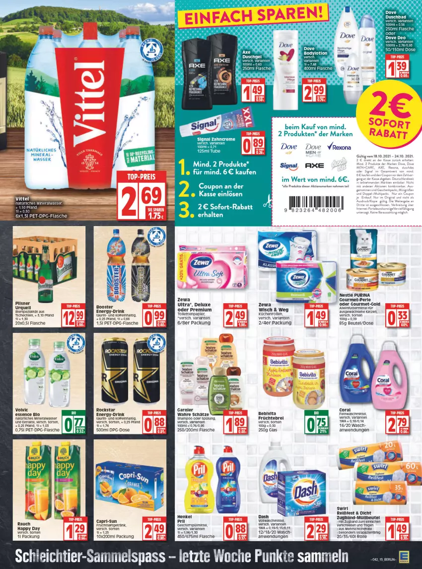 Aktueller Prospekt Edeka - Angebote der Woche - von 18.10 bis 23.10.2021 - strona 15