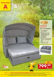 Gazetka promocyjna Netto Marken-Discount - Online-SonderangeboteGarten - Gazetka - ważna od 30.04 do 30.04.2022 - strona 4 - produkty: angebot, angebote, arlo, eis, funktionssofa, Garten, gartenmöbel, kunststoffgeflecht, LG, möbel, monte, ndk, reis, Ria, Sofa, Ti, versandkostenfrei, ZTE