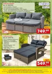 Gazetka promocyjna Netto Marken-Discount - Online-SonderangeboteGarten - Gazetka - ważna od 30.04 do 30.04.2022 - strona 5 - produkty: angebot, angebote, Bank, braun, eis, funktionssofa, Garten, hocker, kissen, kunststoffgeflecht, LG, ndk, reis, Ria, rind, Rückenkissen, Sofa, Ti, tisch, versandkostenfrei, ZTE
