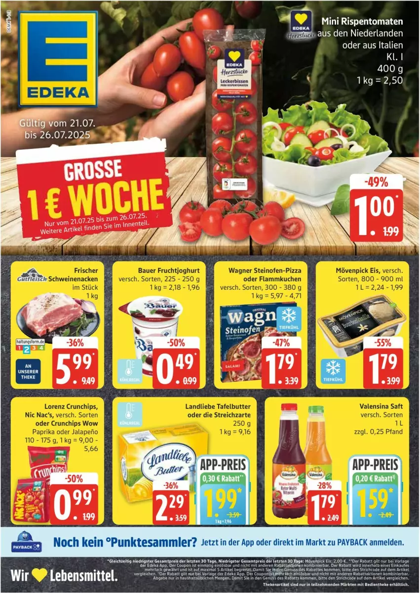 Aktueller Prospekt Edeka - Prospekte - von 21.07 bis 26.07.2025 - strona 1 - produkty: nuss, Ti