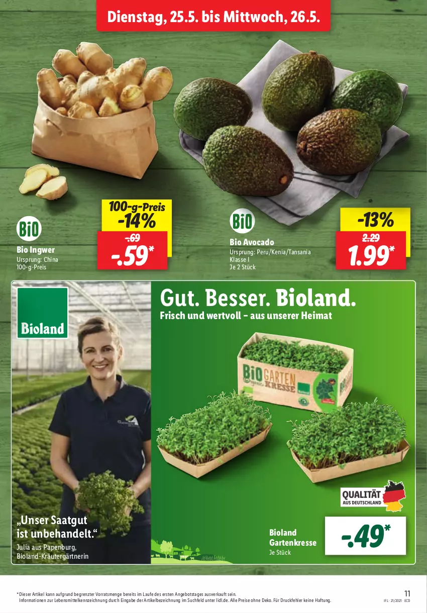 Aktueller Prospekt Lidl - Aktionsprospekt - von 25.05 bis 29.05.2021 - strona 11