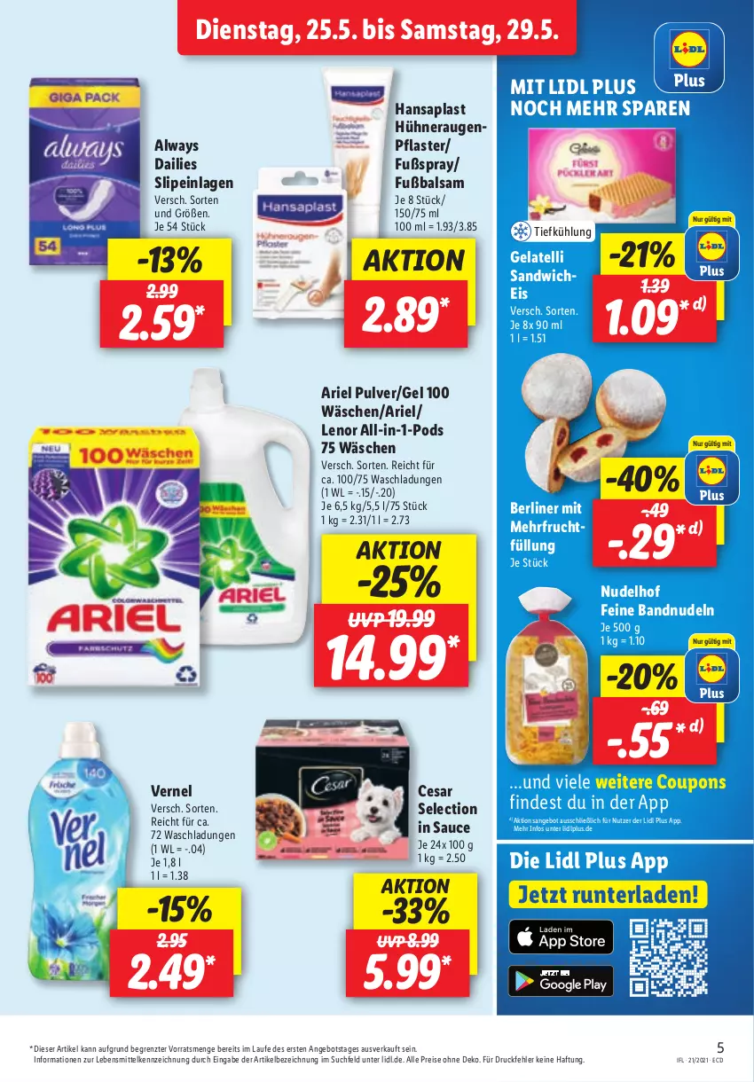 Aktueller Prospekt Lidl - Aktionsprospekt - von 25.05 bis 29.05.2021 - strona 5