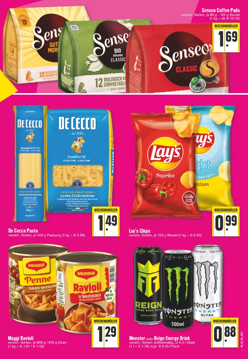 Aktueller Prospekt Edeka - Angebote der Woche - von 05.09 bis 10.09.2022 - strona 3 - produkty: bio, ecco, fusilli, pasta, Ti